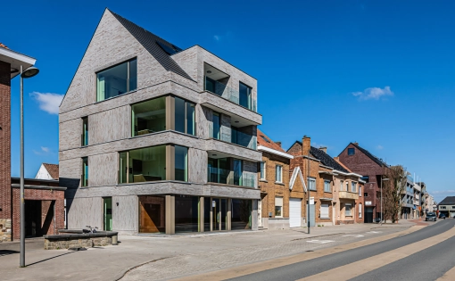 Sensu Projects handelspand appartementen Avelgem Eribo Waregem aannemer bouw